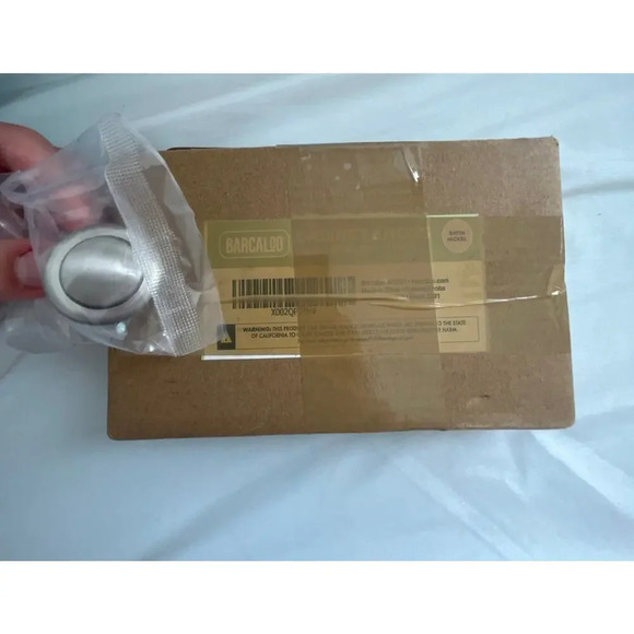 Barcaloo Satin Nickel Kitchen Cabinet Knobs 10 pack - Picture 2 of 4